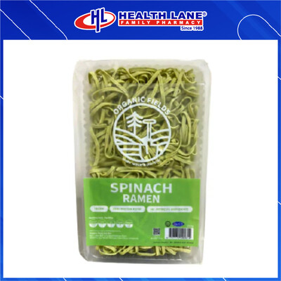 ORGANIC FIELDS SPINACH NOODLES (250GM)